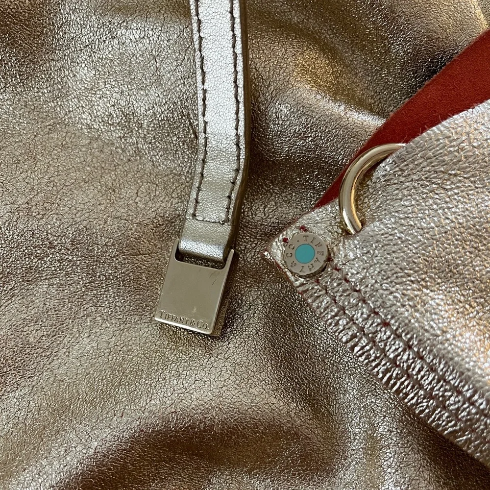 Tiffany & Co. Orange Suede Reversible Tote - Picture 16 of 16